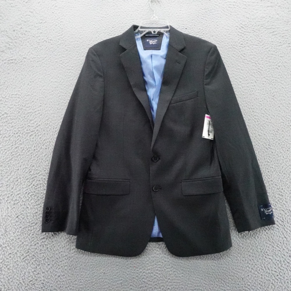 Original Penguin Mens Osmans Wool Blend Blazer Black 38R Sport Coat NEW